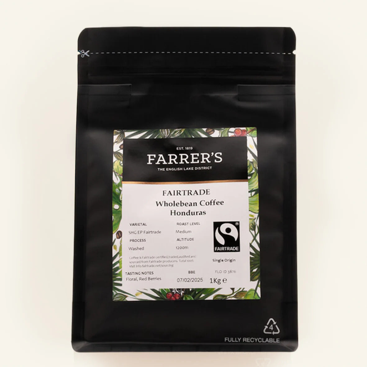 Farrer's - Wholebean Fairtrade Coffee Honduras